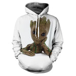 2019 Guardians of the Galaxy Groot Men Hoodies Sweatshirts 3D Printed Funny Hip Hop Hoody Streetwear Pullover Hooded Men Tops