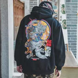 Fashion Men Cool Men Hip Hop Hooded Hoodies Japanese Casual Sweatshirts Streetwear Men Women Pullover Harajuku Devil Hoodie Male