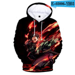 3D Cool New Arrival Demon Slayer Kimetsu no Yaiba hooded Sweatshirt Fashion Trend Style New 3D Cool Women/men Winter Hoodies