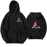 New Jordan print Hoodies Sweatshirts Skateboard Men Women print Pullover Hip Hop Streetwear Casual black gray Hoody Oversize