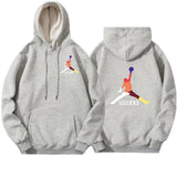 New Jordan print Hoodies Sweatshirts Skateboard Men Women print Pullover Hip Hop Streetwear Casual black gray Hoody Oversize