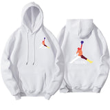 New Jordan print Hoodies Sweatshirts Skateboard Men Women print Pullover Hip Hop Streetwear Casual black gray Hoody Oversize