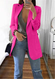 Elsvios 5XL Women Autumn Business Jacket Spring Office Lady Slim Coat Outwear Casual Long Sleeve Basic Tops chaquetas mujer