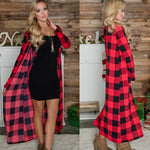 Coat Jacket Women NEW Fashion Long Sleeve Top Casual Plaid Cardigan Outwear Fall