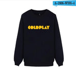 Top band clothing coldplay Britpop Alternative Rock cotton hoodies long sleeve hoodie sweatshirt men women hip hop sweatshirts