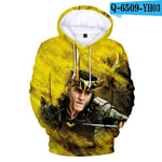 3D-LOKI The Dark World Harajuku Style Hoodies Sweatshirt 2019 New Slim Fashion Casual 2019 New Trend Casual Street Sweatshirt