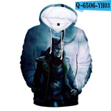 3D-LOKI The Dark World Harajuku Style Hoodies Sweatshirt 2019 New Slim Fashion Casual 2019 New Trend Casual Street Sweatshirt