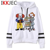 It Clowns Funny Cartoon Hoodies Men/women Pennywise Loser Horror Movie Sweatshirts Casual Hip Hop Streetwear Hoody Male/female