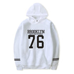 BROOKLYN 76 Hoodies Sweatshirts Fashion Cool Hip Hop Men Women Hooded Pullover Long Sleeve Unisex Harajuku Hoodie Tracksuit Tops