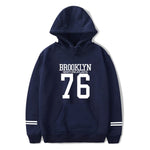 BROOKLYN 76 Hoodies Sweatshirts Fashion Cool Hip Hop Men Women Hooded Pullover Long Sleeve Unisex Harajuku Hoodie Tracksuit Tops