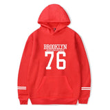 BROOKLYN 76 Hoodies Sweatshirts Fashion Cool Hip Hop Men Women Hooded Pullover Long Sleeve Unisex Harajuku Hoodie Tracksuit Tops