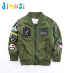 DIMUSI Spring Jackets for Boy Coat Army Green Bomber Jacket Boy's Windbreaker Autumn Jacket Patchwork Kids Children Jacket BC004