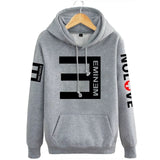 2017 Winter Men's Fleece Hoodies Eminem Printed Thicken Pullover Sweatshirt Men Sportswear Fashion Clothing women sweatshirt