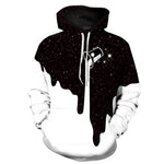 TUNSECHY NEW 2018 Hot Fashion Men/Women 3d Sweatshirts Print Spilled Milk Space Galaxy Hooded Hoodies Thin Unisex Pullovers Tops