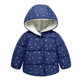 2018 Winter Baby Girls Coats Outwear Fashion Children Long Sleeve Children Jackets Clothing Warm Hooded Coat 1 2 3 4 5 6 Year