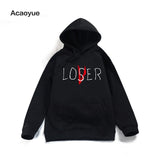 2018 Pennywise It Loser Sweatshirt Men Women The Losers Club Hoodie Casual Unisex Loser Club Sweatshirts Loser Lover Hoodies