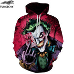 TUNSECHY Men/Women Hoodies With Hat Hoody Print Color Blocks Autumn Winter 3D Sweatshirts Hooded Hood Tops Wholesale and retail