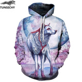 TUNSECHY Men/Women Hoodies With Hat Hoody Print Color Blocks Autumn Winter 3D Sweatshirts Hooded Hood Tops Wholesale and retail