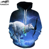 TUNSECHY Men/Women Hoodies With Hat Hoody Print Color Blocks Autumn Winter 3D Sweatshirts Hooded Hood Tops Wholesale and retail