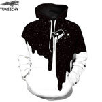 TUNSECHY Men/Women Hoodies With Hat Hoody Print Color Blocks Autumn Winter 3D Sweatshirts Hooded Hood Tops Wholesale and retail