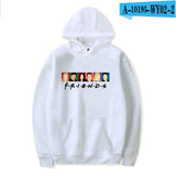 LUCKYFRIDAYF 2018 Unisex Friends Member Pop Fashion Warm-ing Soft Women Hoodies Sweatshirt Hip Hop Clothing