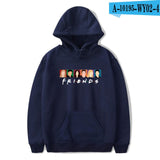 LUCKYFRIDAYF 2018 Unisex Friends Member Pop Fashion Warm-ing Soft Women Hoodies Sweatshirt Hip Hop Clothing