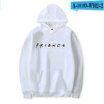 LUCKYFRIDAYF 2018 Unisex Friends Member Pop Fashion Warm-ing Soft Women Hoodies Sweatshirt Hip Hop Clothing