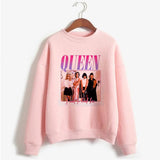 Freddie Mercury Queen Band Sweatshirt Women Long Sleeve Pullover Hip Hop Hoodie Rock Hipster Hoodies Streetwear Kpop Clothing