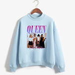 Freddie Mercury Queen Band Sweatshirt Women Long Sleeve Pullover Hip Hop Hoodie Rock Hipster Hoodies Streetwear Kpop Clothing