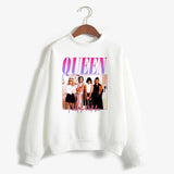 Freddie Mercury Queen Band Sweatshirt Women Long Sleeve Pullover Hip Hop Hoodie Rock Hipster Hoodies Streetwear Kpop Clothing