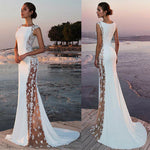 2019 New Hot Summer Fashion Latest Women's Prom Ball Gown Formal Evening Party Lace Mesh Patchwork Maxi Dress