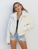 Thefound 2019 New Womens Warm Teddy Bear Hoodie Ladies Fleece Zip Outwear Jacket Oversized Coats